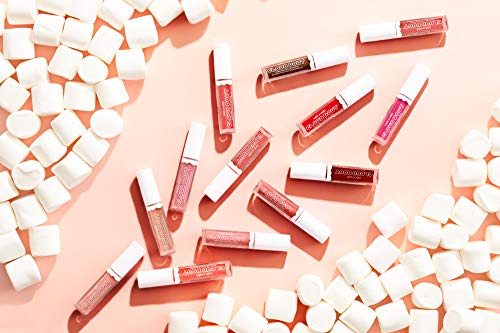 wet n wild Lip Cream Cloud Pout Marshmallow Matte Liquid Lipstick, Lip Mousse, Red Madness, Marshmallow Flavored