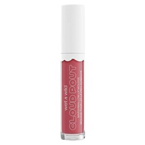 wet n wild Lip Cream Cloud Pout Marshmallow Matte Liquid Lipstick, Lip Mousse, Red Madness, Marshmallow Flavored