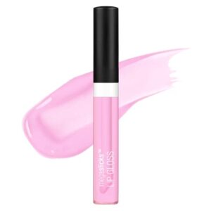 wet n wild lip gloss megaslicks, light pink sweet glaze | high glossy lip makeup