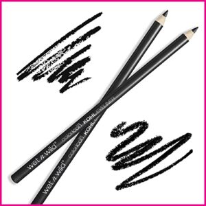 wet n wild Color Icon Kohl Eyeliner Pencil Black, Long Lasting, Highly Pigmented, No Smudging, Smooth Soft Gliding, Eye Liner Makeup, Baby's Got Black (Pack of 5)