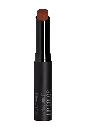 wet n wild ipstick Perfect Pout Lipstick Lip Color Fall Red Extra Cinnamon Please | Non-Tacky | Non-Sticky | Long Lasting