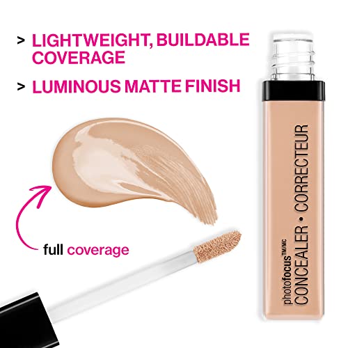 Wet n Wild Photo Focus Concealer, Medium Tawny, Under Eyes, Makeup, Blemish, Full Coverage, Lightweight