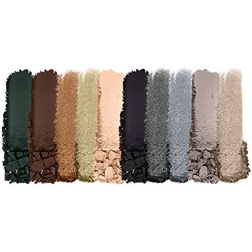 Wet n Wild Color Icon 10-Pan Eyeshadow Makeup Palette, Blue Lights Off, Long Lasting, Shimmer, Metallic, Glittery, Matte, Rich Smooth Pigment, Cruelty Free