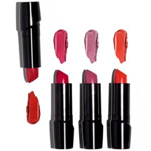 Wet n Wild Silk Finish Lipstick, Hydrating Lip Color, Rich Buildable Color, Cherry Frost Red