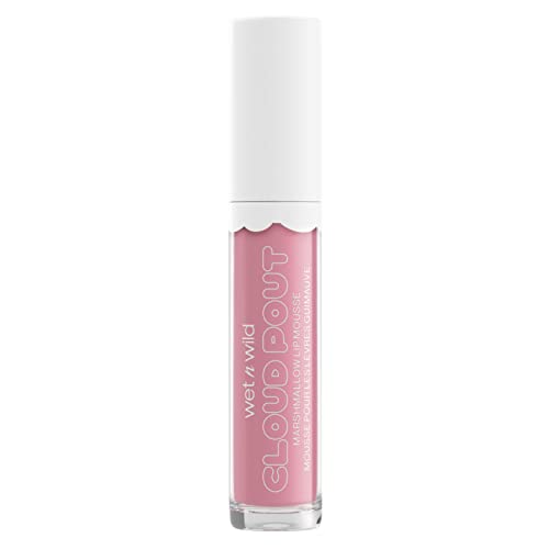 wet n wild Liquid Lipstick Cloud Pout Marshmallow, Light Pink Cloud Chaser | Matte Lip Cream Mousse | Argan Oil | Vitamin E (Pack of 1)