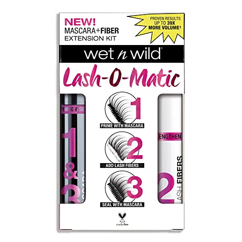 Mascara Kit By Wet n Wild Lash-O-Matic Mascara Fiber Extension Kit - Very Black