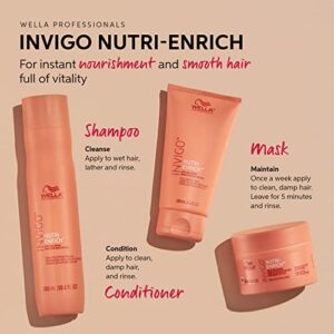 Wella Professionals Invigo Nutri-Enrich Mask, Deep Nourishing & Moisturizing Hair Mask For Dry & Damaged Hair, 5.07 oz