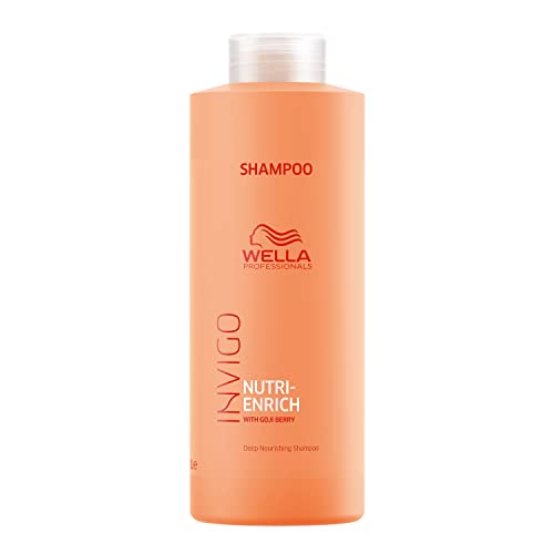 Wella Professionals Invigo Nutri-Enrich Shampoo, Professional Deep Nourishing Shampoo For Dry & Damaged Hair, 33.8 Fl oz