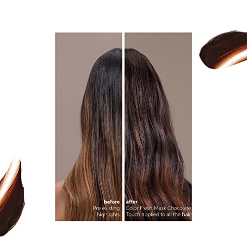 Wella Professionals Color Fresh Mask, Chocolate Touch, Natural Shades, Damage Free, Color-Depositing Hair Mask With Avocado Oil, Silicone Free, 5 oz.