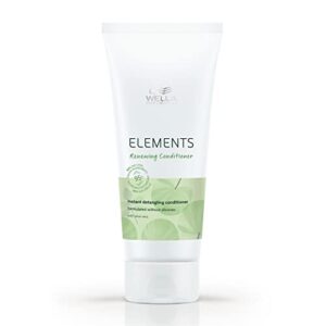 wella professionals elements gentle renewing conditioner, gentle silicone free & instant detangling conditioner, for all hair types, 6.7 oz