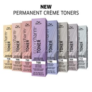 WELLA colorcharm Permanent Crème Toner, Free of Animal-Derivied Ingredients, Parabens Free, Gluten Free, T16 Polar Ice, 2 oz