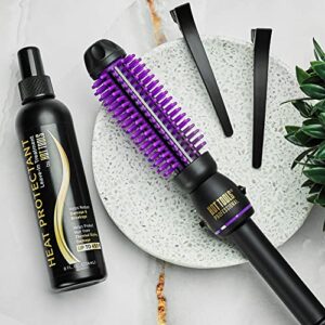 Hot Tools Pro Artist Heated Silicone Bristle Brush Styler | Helps create Volume and Fullness (1 in)