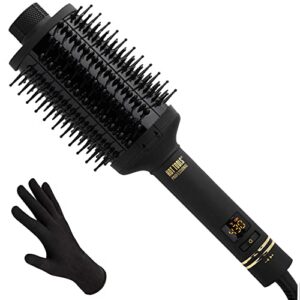 hot tools pro artist black gold heated hair styling oval brush