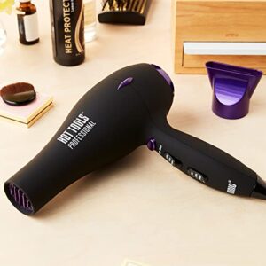 HOT TOOLS Pro Artist Tourmaline 2000 Turbo Hair Dryer | Lightweight with Quiet Blowout Results