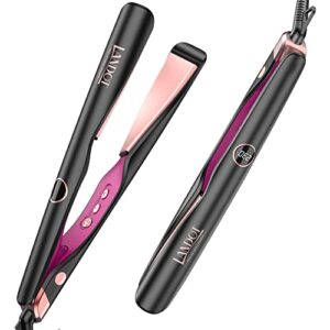 landot hair straightener and curler 2 in 1, twist flat iron curling iron for curl/wave or straighten