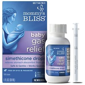 mommy’s bliss gas relief drops bottle, ginger extract flavor, 1 fl oz