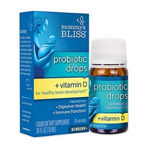mommy’s bliss probiotic drops + vitamin d, 0.34 oz each (pack of 2)2