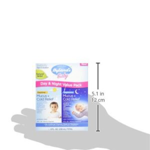 Infant And Baby Cold Medicine, Hyland's Naturals Baby Mucus + Cold Relief, Day & Night Value Pack, Decongestant And Cough Relief, 8 Fl Oz