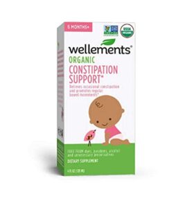 wellements baby constipation support, 4 fl oz