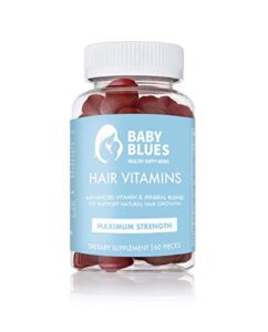 baby blues postpartum hair loss vitamins – passion fruit gummies with biotin, collagen, & folate