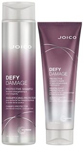 joico defy damage protective shampoo & conditioner set | preserve hair color | for bond strengthening & color longevity
