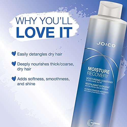 Moisture Recovery Moisturizing Conditioner | For Thick, Coarse, Dry Hair | Restore Moisture, Smoothness, Strength, & Elasticity | Reduce Breakage | With Jojoba Oil & Shea Butter | 33.8 Fl Oz
