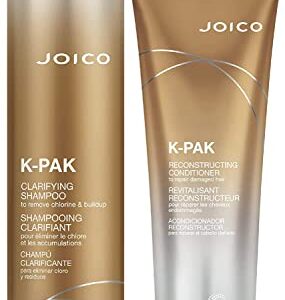 Joico K-PAK Daily Shampoo and Conditioner Set to Repair Damage, 10.1-Ounce