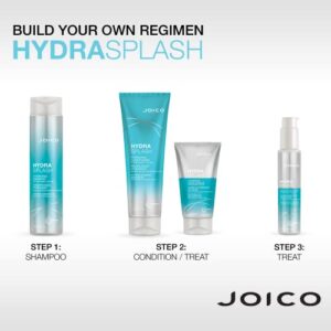 Joico HydraSplash Replenishing Leave-In | For Fine, Medium, Dry Hair | Boost Shine & Softness | Tame Frizz & Hydrate | With Sea Kelp & Coconut Water | 3.38 Fl Oz