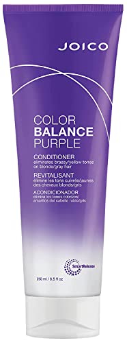 Joico Color Balance Purple Shampoo & Conditioner Set | Eliminate Brassy and Yellow tones | For Cool Blonde or Gray Hair