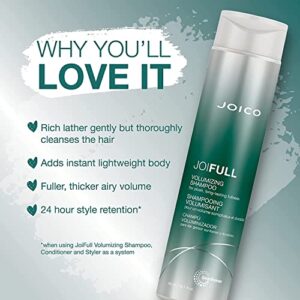 Joico JoiFULL Volumizing Shampoo & Conditioner Set | Plush & Long-Lasting Fullness | Boost Shine | For Fine/Thin Hair