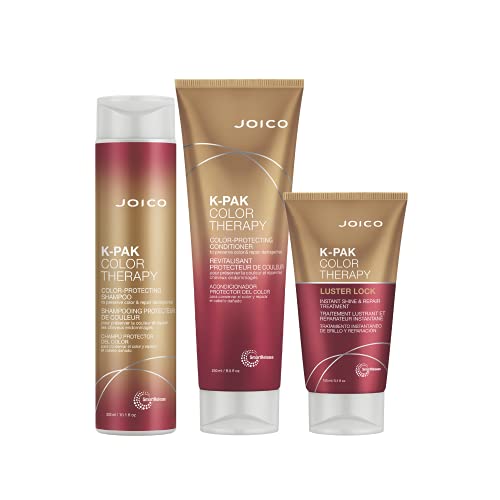 Joico K-PAK Color Therapy Color-Protecting Shampoo Conditioner Treatment Set | For Color-Treated Hair