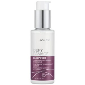 joico defy damage sleepover overnight nourishing treatment | instantly softens & smooths | strengthen bonds | reduce breakage & split ends | no rinse formula | with arginine & keratin | 3.38 fl oz