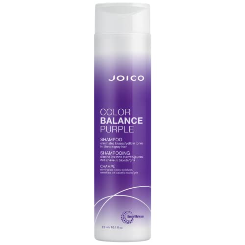 Color Balance Purple Shampoo | For Cool Blonde, Gray Hair | Eliminate Brassy Yellow Tones | Boost Color Vibrancy & Shine | UV Protection | With Rosehip Oil & Green Tea Extract | 10.1 Fl Oz