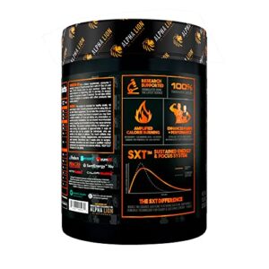 ALPHA LION Superhuman Burn 2-in-1 Metabolism Booster Pre Workout, Weight Loss Supplement, Appetite Suppressant, Fat Loss Support, Energy & Focus Powder (21 Servings, Blue Gummy Bear Flavor)