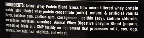 Animal Whey Isolate Whey Protein Powder – Isolate Loaded for Post Workout and Recovery – Low Sugar with Highly Digestible Whey Isolate Protein - Vanilla - 4 Pound (Pack of 1) (Packaging May Vary)