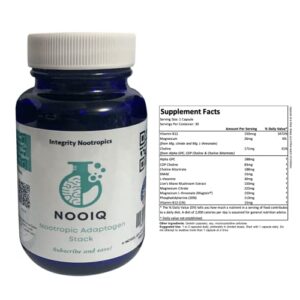 All-in-One Nootropic Memory Capsules with Magtein, Choline, PS, B12, Lion's Mane, and L-theanine