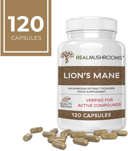 Lions Mane Brain and Focus Supplements - Mushroom Powder Extract Capsules - Non GMO and Gluten Free Supplement for Better Cognitive Health