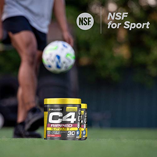 C4 Ripped Sport Pre Workout Powder Fruit Punch | NSF Certified for Sport + Sugar Free Preworkout Energy Supplement for Men & Women | 135mg Caffeine + Weight Loss | 30 Servings