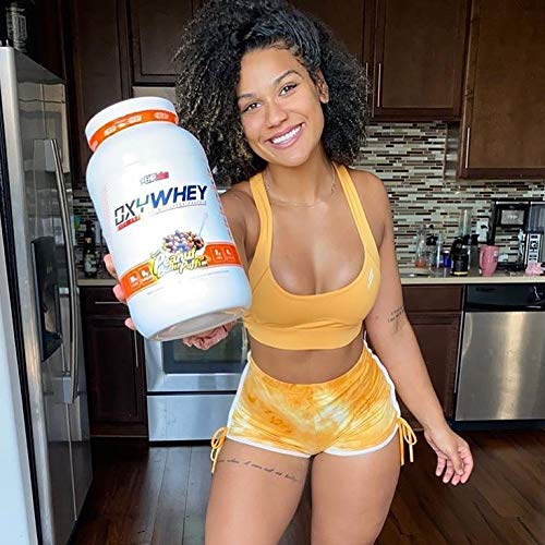 EHPlabs OxyWhey Lean Whey Protein Powder - 25g of 100% Pure, Lean, Non-GMO Whey Protein Blend, Post Workout Fitness & Nutritional Shakes, Smoothies, Baking & Cooking - 27 Serves (Peanut Butter Puffs)