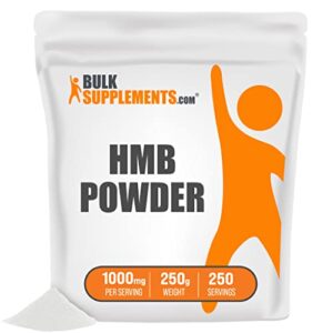 bulksupplements.com hmb powder (β-hydroxy β-methylbutyrate) – hmb free acid – hmb 1000 mg – calcium hmb – 1000mg per serving (250 grams – 8.8 oz)