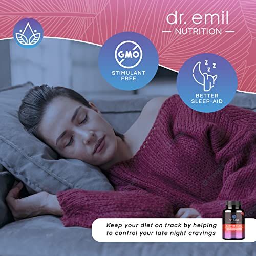 DR EMIL NUTRITION Bedtime Burn - PM Burner & Sleep Aid - Stimulant-Free Metabolism Booster for Women and Men, 30 Day Supply