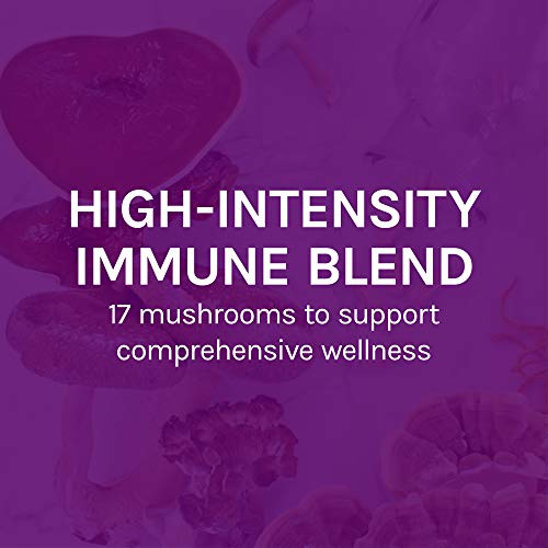 Host Defense, MyCommunity Capsules, Advanced Immune Support, Mushroom Supplement with Lion’s Mane and Reishi, Unflavored, 120