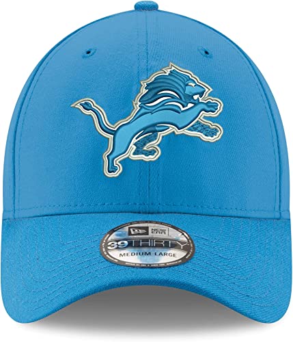 New Era NFL Team Classic 39THIRTY Stretch Flex Fit Hat Cap (as1, Alpha, l, x_l, Detroit Lions)