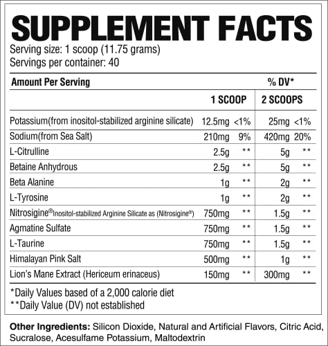 RAW Pump Stim Free Pre Workout | Non-Stimulant Pre Workout Supplement Powder Nitric Oxide Booster | Pre Workout Supplements Drink for Powerful Pumps During Workout | Watermelon (40 Servings)