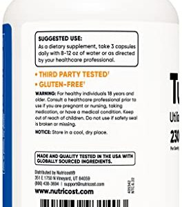 Nutricost Turmeric Curcumin with BioPerine and 95% Curcuminoids, 2300mg, 120 Capsules, Veggie Capsules, 767mg Per Cap, 40 Servings, Gluten Free, Non-GMO