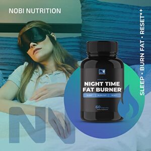 Night Time Fat Burner | Shred Fat While You Sleep | Hunger Suppressant & Weight Loss Support Supplements for Women & Men | Burn Belly Fat, Support Metabolism & Fall Asleep Fast | 60 Nighttime Pills