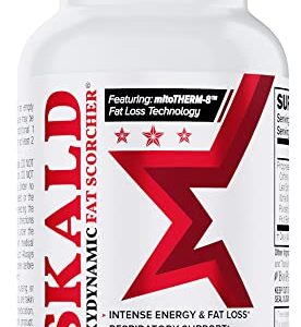 SKALD Thermogenic Fat Burner - Weight Loss Pills, Appetite Suppressant, Mood & Energy Booster with Respiratory Support - Premium Fat Burning Green Tea Extract, Juniper Berry Extract & More – 60 caps