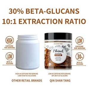 Instant Mushroom Coffee Mix, with Lion’s Mane Mushroom (30% Beta-glucans), Ginkgo, Alpha-GPC, Bacopa, PS, L-Theanine, Medium Roast Arabica Coffee Powder - 24 Servings