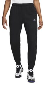 nike men’s nsw club jogger jersey (as1, alpha, l, regular, regular, black/white 010, large)
