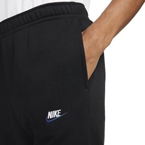 Nike Men's NSW Club Jogger Jersey (as1, Alpha, l, Regular, Regular, Black/White 010, Large)